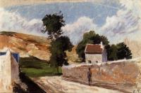Pissarro, Camille - A Street in l'Hermitage, Pontoise